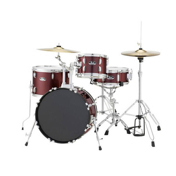 Red 4-Piece  Drum Set